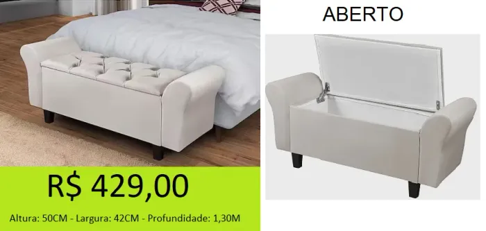 Recamier Baú - Parcelamos Sem juros!!