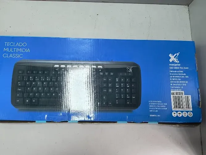 Teclado Multimida Classic Max Print 106 Teclas Preto
