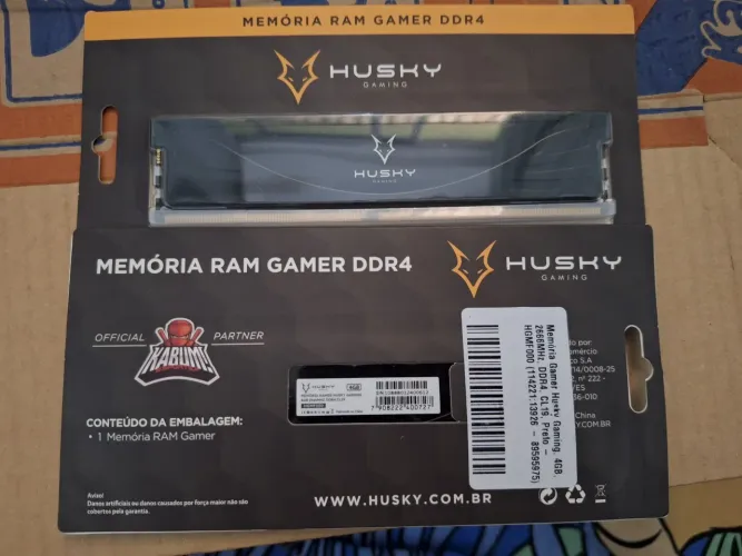 Memória RAM Gamer Husky 4GB DDR4 2666MHz CL19