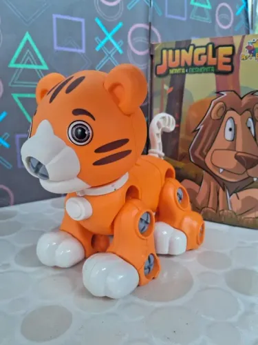 Brinquedo Educativo Animal Selvagem Monta E Desmonta Jungle