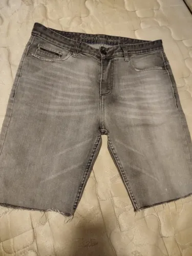 Shorts Jeans Calvin Klein Cinza