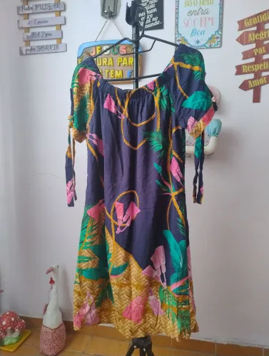 VESTIDO ESTAMPADO SOLTINHO M/P