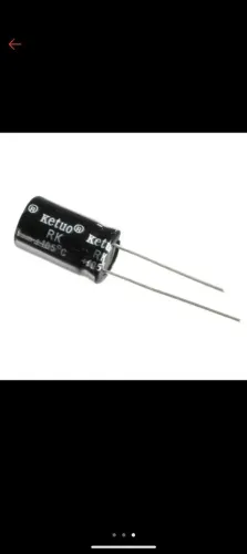 Kit com 10 Capacitor Eletrolítico 25v 1000uf .Ketuo RK +105°C