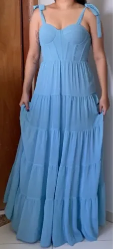 Vestido longo de festa