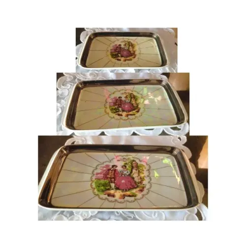 Travessas Clássicas Porcelana Germer - Rara Porcelana Vintage para Refeições Especiais