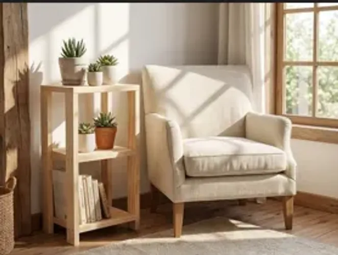 Mini Estante em pinus com 3 prateleiras Vesta