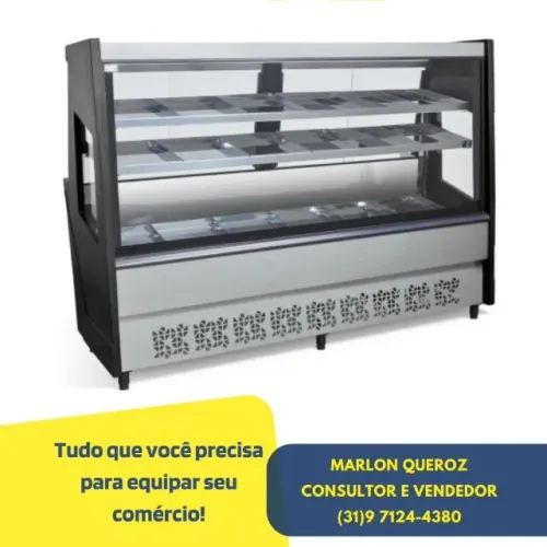 Balcão de Açougue 2M Avícola Polar Novo Preto