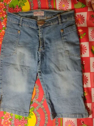 Bermuda jeans feminina 