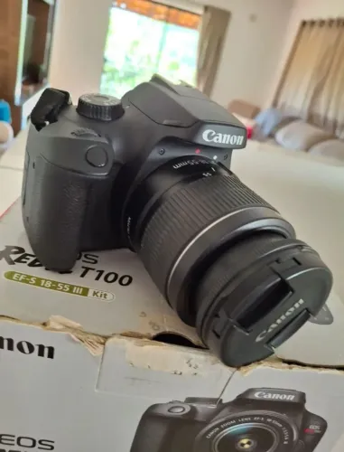 Camera canon t100 kit 15-55mm 