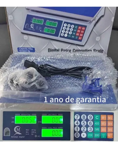 Balança digital de 40kg garantia de 1 ano