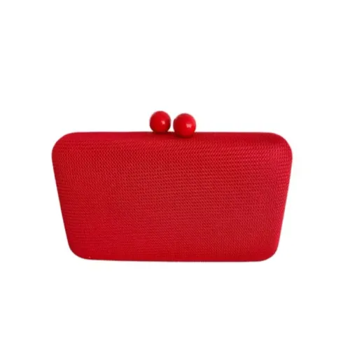 Clutch feminina vermelha festas