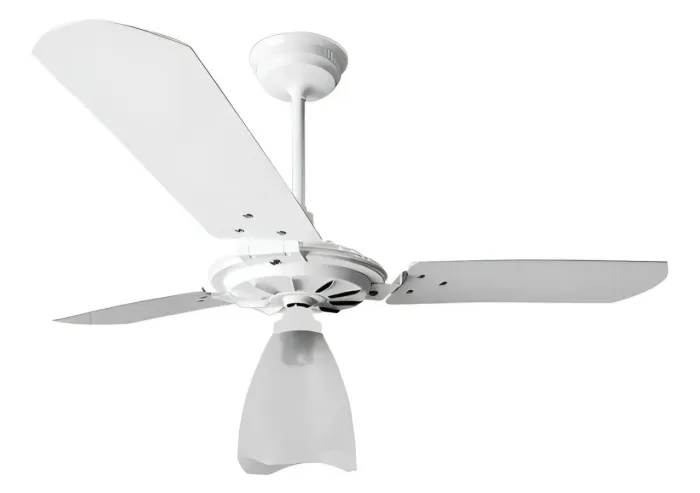 Ventilador de Teto Ventex Yris, 3 Pas MDF Branco, com Estrutura Branco de 1,015m Diâmetro