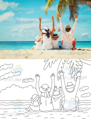 Livro de Colorir Personalizado com suas Fotos - Estilo Bobbie Goods