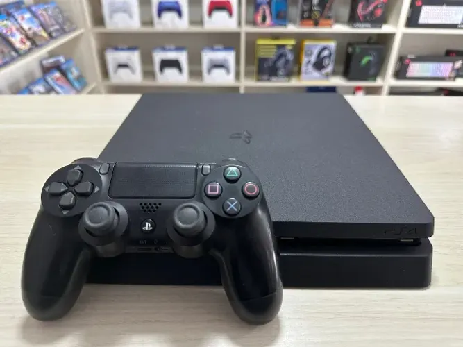 PS4 Slim 1TB + 1 Controle Original - Até 12x sem juros, Loja Física