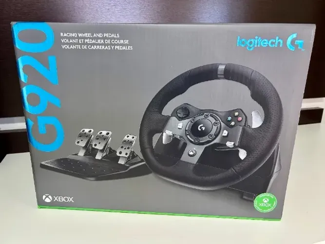 Conjunto Volante e Pedais Logitech G920 para Xbox Series X, S, One e PC