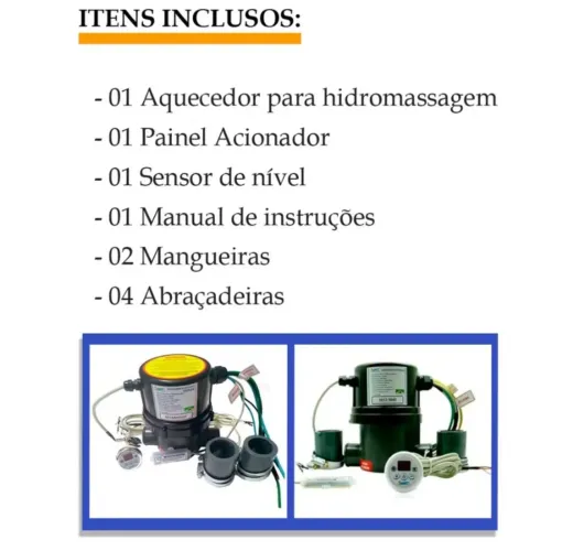 Aquecedor para Hidromassagem Completo