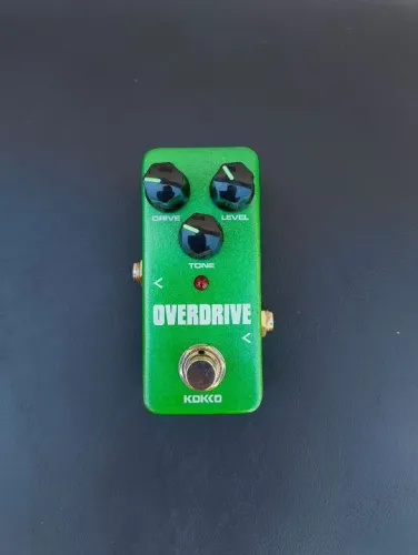 Pedal Mini Overdrive Kokko FOD3 Verde - Seminovo, Como Novo!