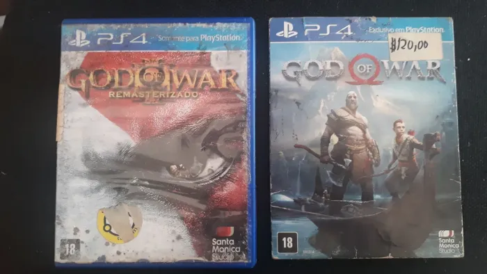 God Of War III Remastered e God Of War 2018 PS4