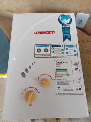 AQUECEDOR A GÁS,LORENZETTI, LZ 75O BP GN