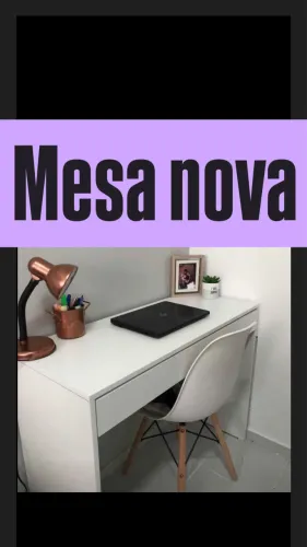 Mesa nova em mdf com gaveta na promoção 