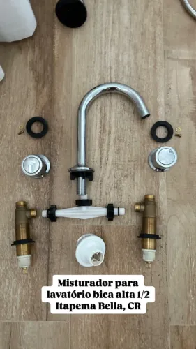Vendo Misturador Torneira Lavatório Banheiro Bica Alta 1/2 Itapema Bella Cromado Docol