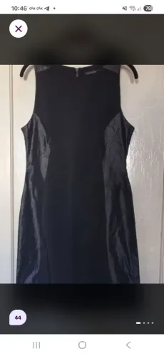 Vestido social preto Cortelle Renner tam 44