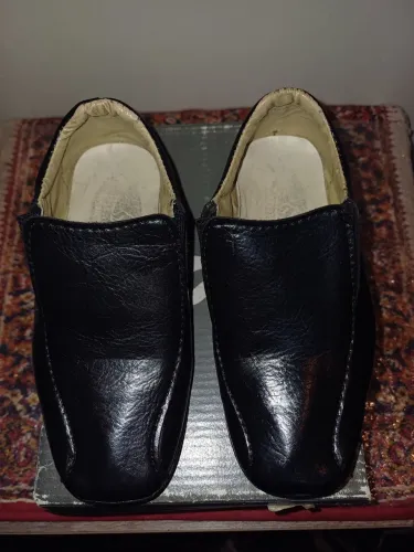 Sapatos Sticc de couro ecológico infantil