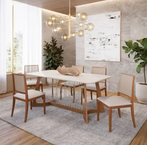 sala mesa de jantar 6 cadeiras