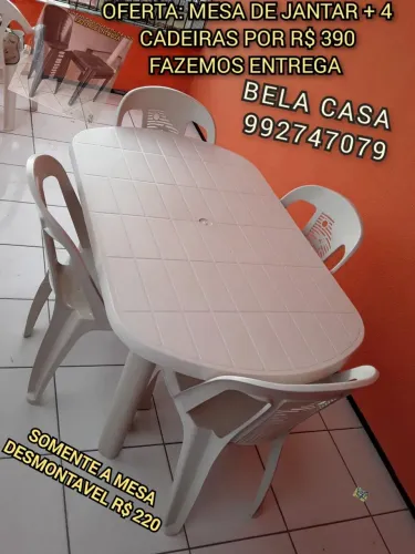 MESA DE JANTAR 4 LUGARES WKS.D ENDJS. ENE D. E ENTREGO HOJE JW.D DU.S DUMS SHSM.E EUDMS SJ