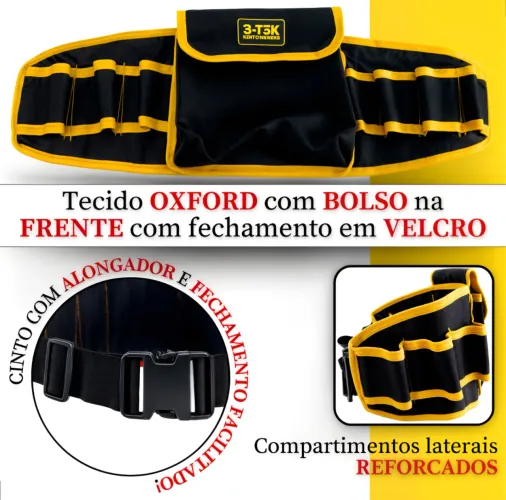 Cinto Porta Ferramentas Eletricista Profissional Gesseiro