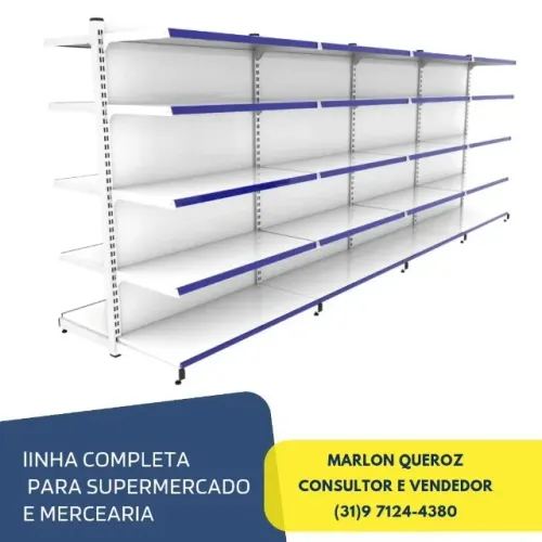 Gôndola Centro Inicial/Continuação Branca Polar 30.40 1,70m Nova