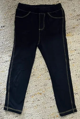 Calça preta de algodão tam 3 anos Gap