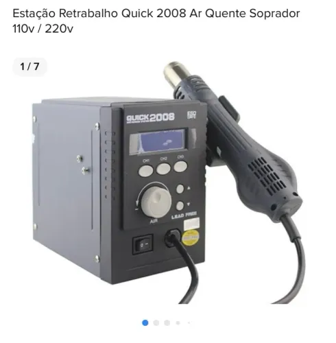Estação de Retrabalho Quick 2008 Ar Quente Soprador 110v/220v