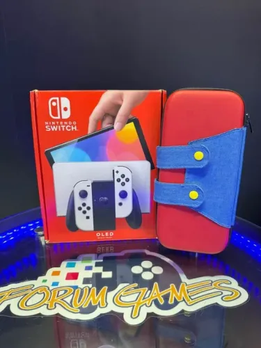 Nintendo Switch Oled com case grátis