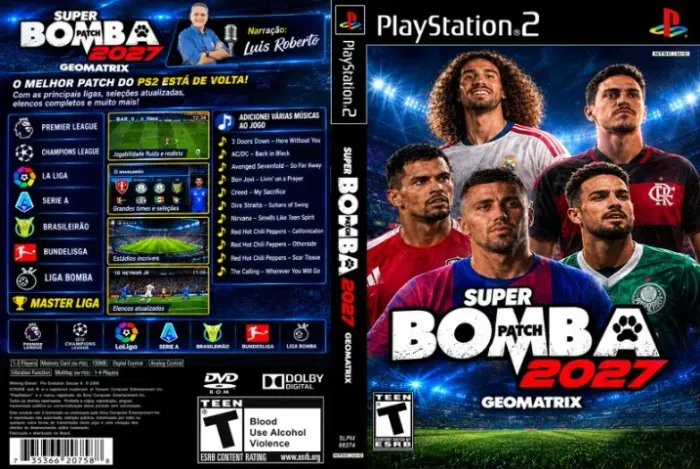 Jogo Ps2 Bomba patch Ps2 2027 Atualizado
