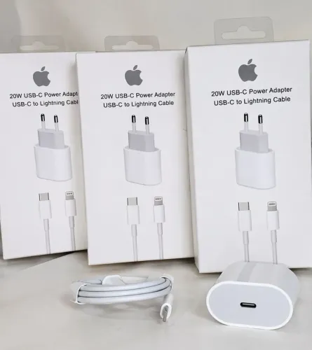Carregador Apple 20W  + Cabo USB-C 