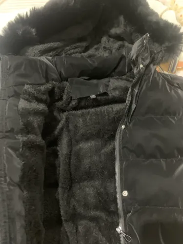 Casaco puffer femini, capuz removível 