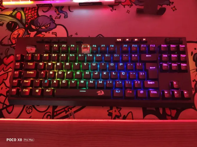 Teclado redragon mecânico VISHNU K596RGB