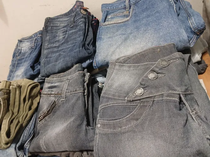 diversas calças jeans mini brecho 