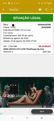 Chevrolet Onix Hatch LTZ 1.4 8V Flex Power Aut. 4P 2015