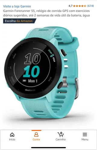 Relógio Garmin Forerunner 55