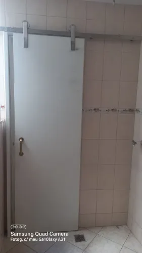 Porta de Correr com kit em aço inoxidável