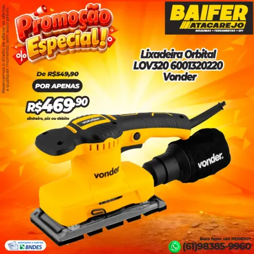 Lixadeira Orbital LOV320 6001320220 Vonder