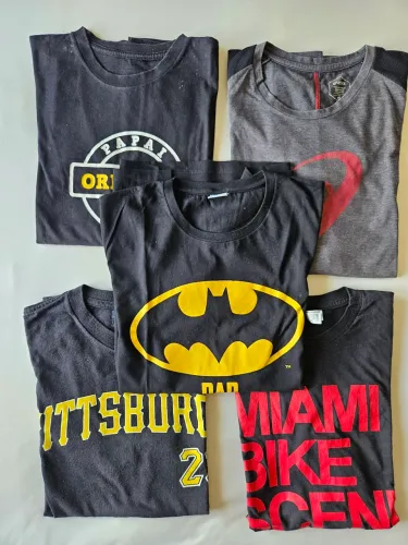 Kit com 5 camisetas masculina Tamanho M