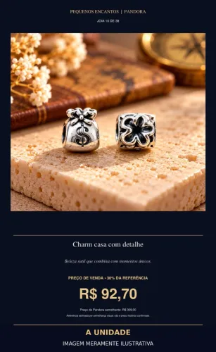 Charm Flor & Laço