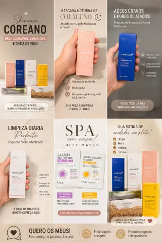SKIN CARE COREANO LINHA MEDICUBE