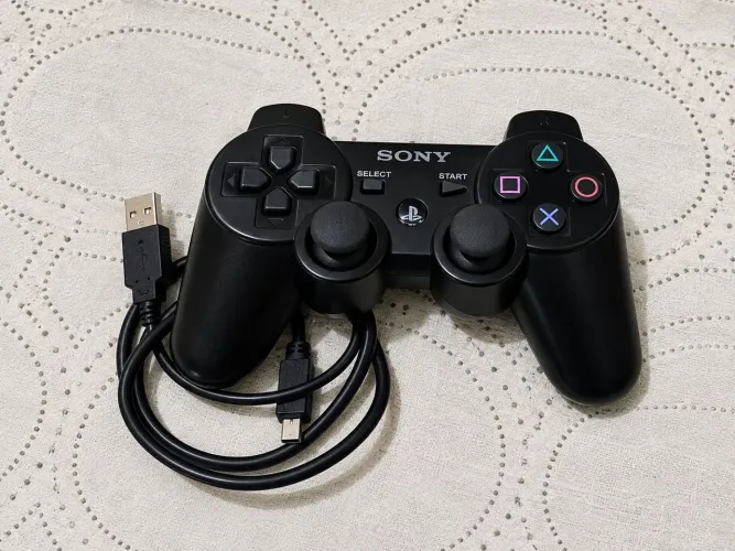 Controle PS3 Original Sony DualShock 3 Preto