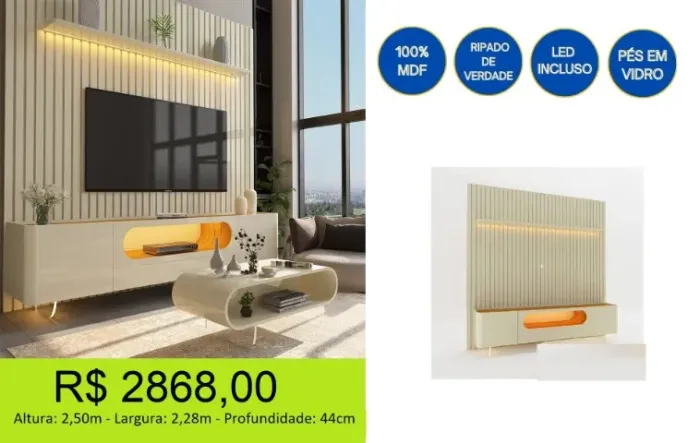 Conjunto 100% MDF Qualidade extrema - Parcelamos sem juros!