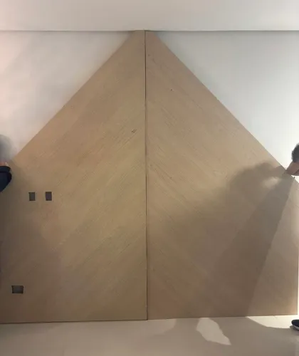 PAINEL EM MDF CARVALHO NATURAL - 2 PEÇAS