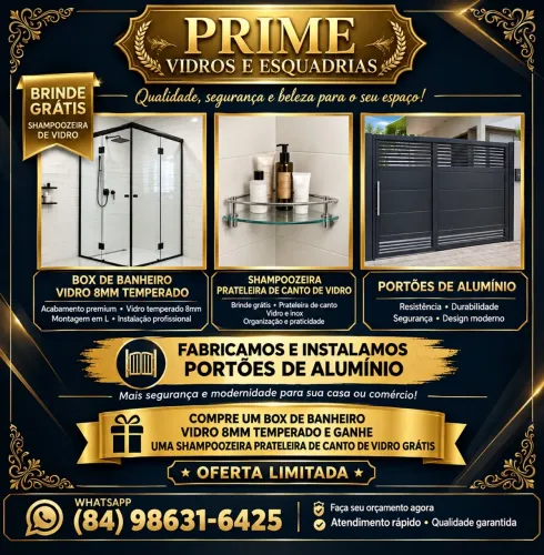 Fabricamos portões ,box,móveis projetados